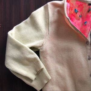 Free People | 3/4 sleeve cardigan | lace interior